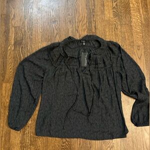 Current Air Blouse NWT XS Black | Women’s Dressy Top | Workwear Chic